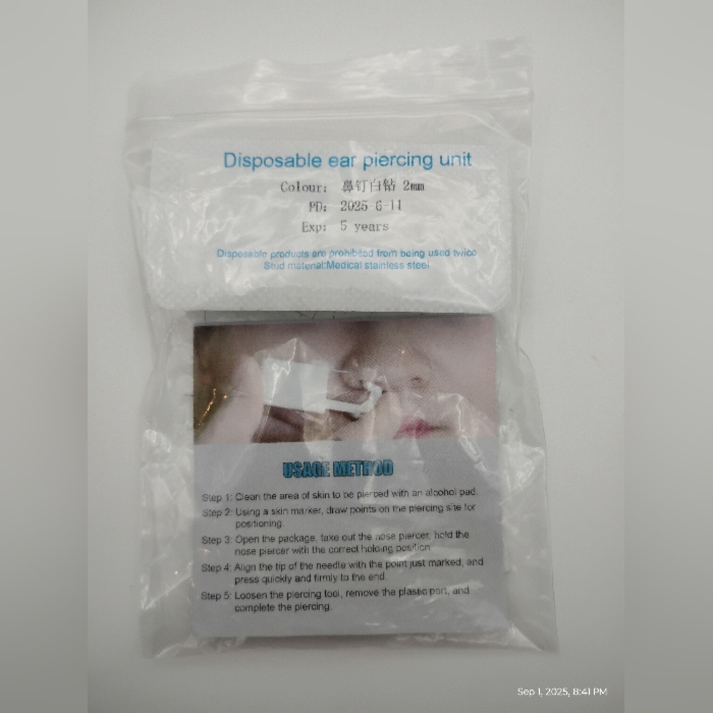Self Nose Piercing Kits 3 Available - Picture 1 of 4